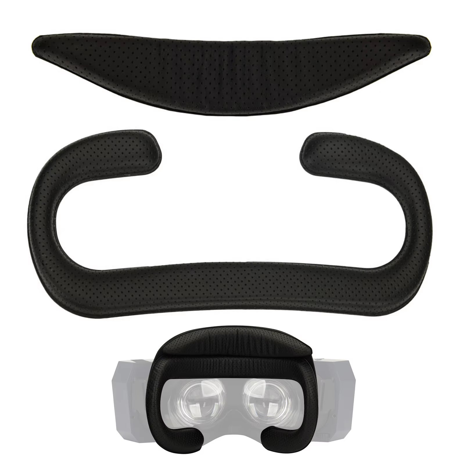 Eye Mask Cover for Pimax Vision 8K/5K Glasses Light Blocking Foam Leather Face Eye Cover Pad with VR Lens Cover VR Accessories
