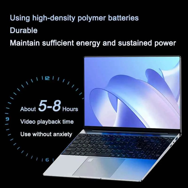 Notebook Ultra Slim Laptop 15.6" N95 32GB 2048GB Silvery 16GB 1024GB