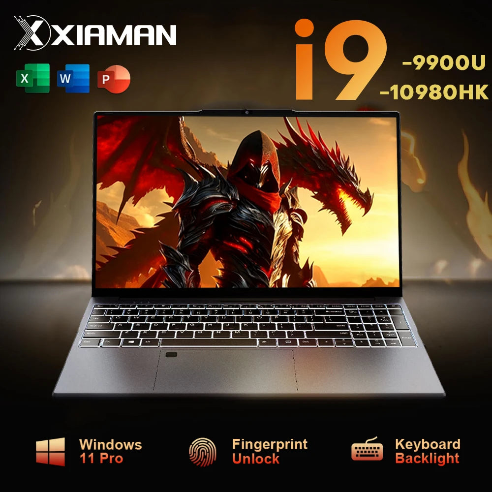 Notebook Intel New Ultra Slim Laptop 15.6" 16GB 2TB i9-10980HK 16GB