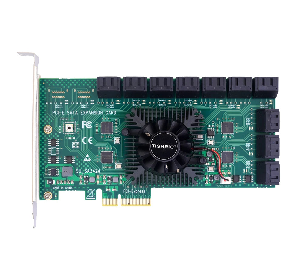 TISHRIC PCI-E 1x 4x 16x To PCIE 1X to 10 Sata PCIE 1X to 6 Sata PCIE