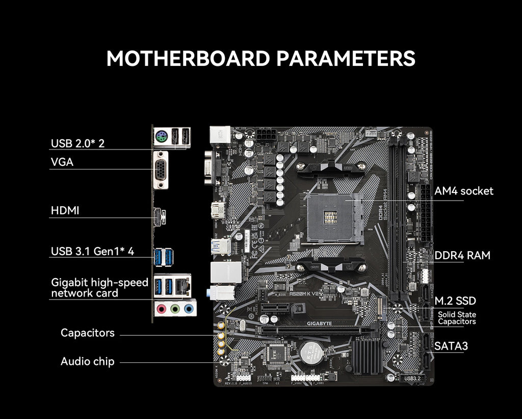 SSD AMD YEAH MAGIC Gaming Desktop Ryzen 5 16GB 3.9GHz Ryzen 5 5600GT