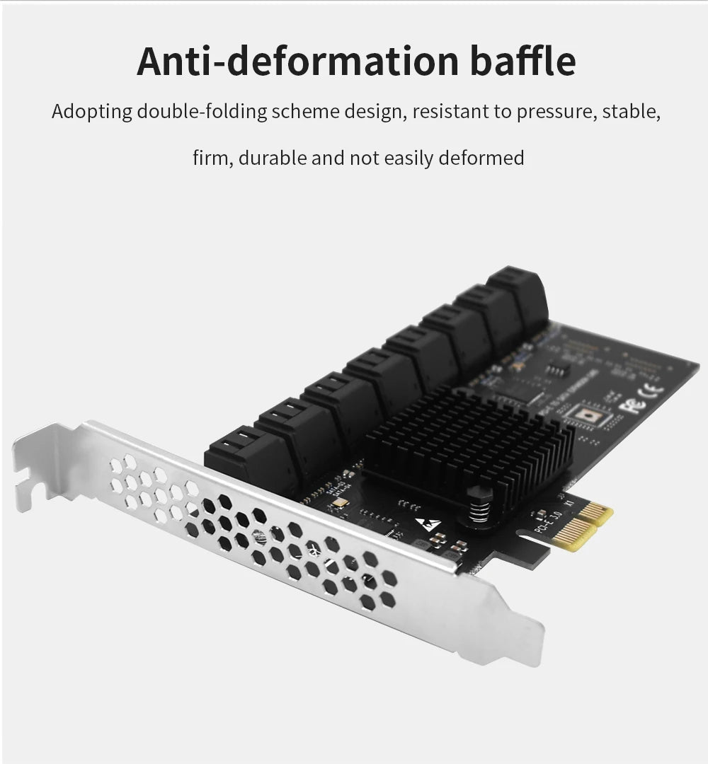 TISHRIC PCI-E 1x 4x 16x To PCIE 1X to 10 Sata PCIE 1X to 6 Sata PCIE
