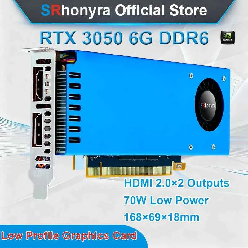 Placa de Vídeo SRhonyra Geforce RTX 3050 6GB Low RTX 3050 6G DH RTX