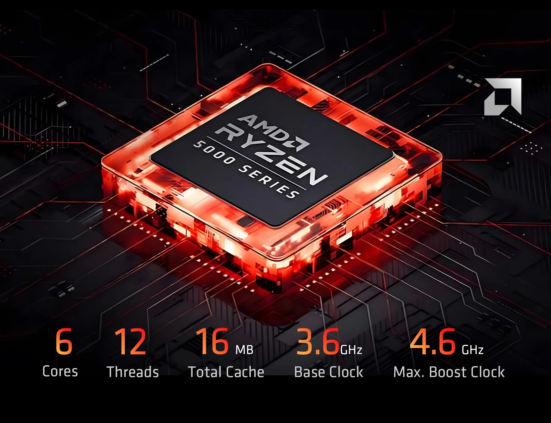 SSD AMD YEAH MAGIC Gaming Desktop Ryzen 5 16GB 3.9GHz Ryzen 5 5600GT