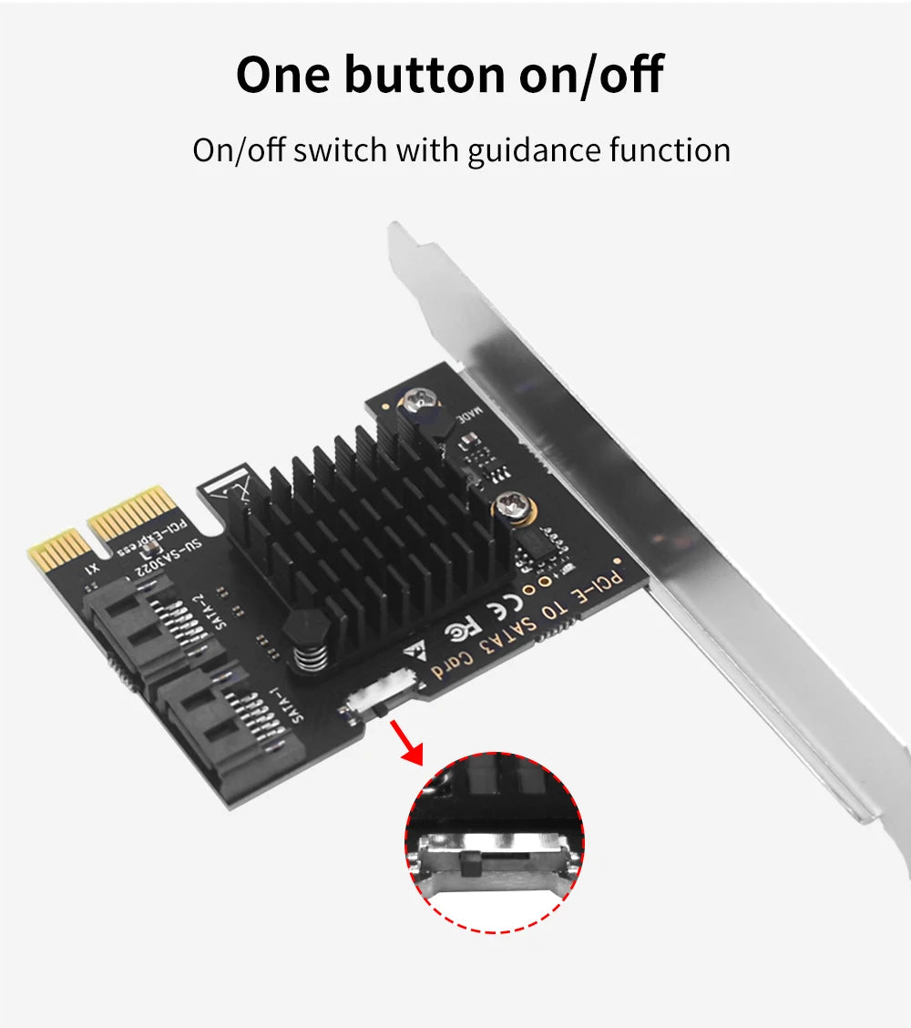 TISHRIC PCI-E 1x 4x 16x To PCIE 1X to 10 Sata PCIE 1X to 6 Sata PCIE