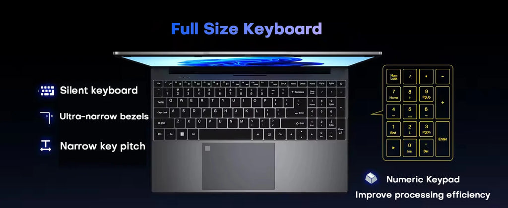 Notebook Intel 2026 15.6" Laptop Gaming Compouter Core 16GB 1TB 2TB