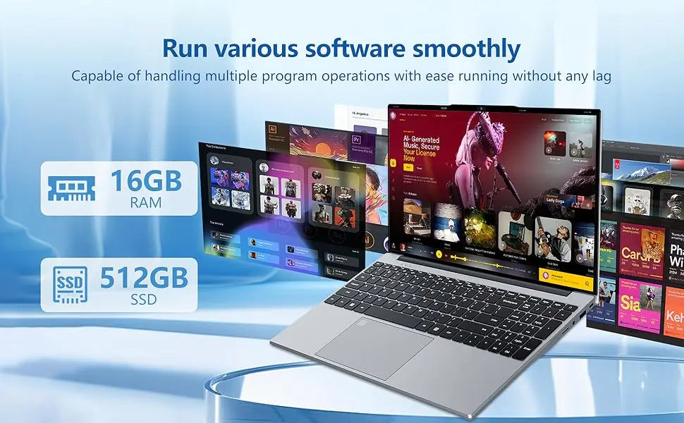 Notebook Intel New Ultra Slim Laptop 15.6" 16GB 2TB i9-10980HK 16GB