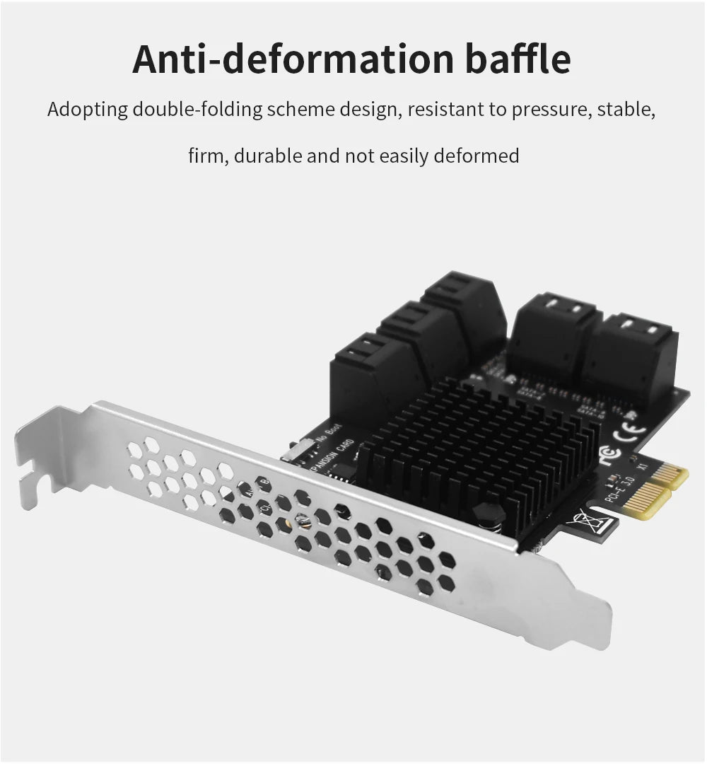 TISHRIC PCI-E 1x 4x 16x To PCIE 1X to 10 Sata PCIE 1X to 6 Sata PCIE