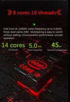 Notebook Gamer 16,1" Intel i9 RTX 4050 – 64GB 4TB SSD