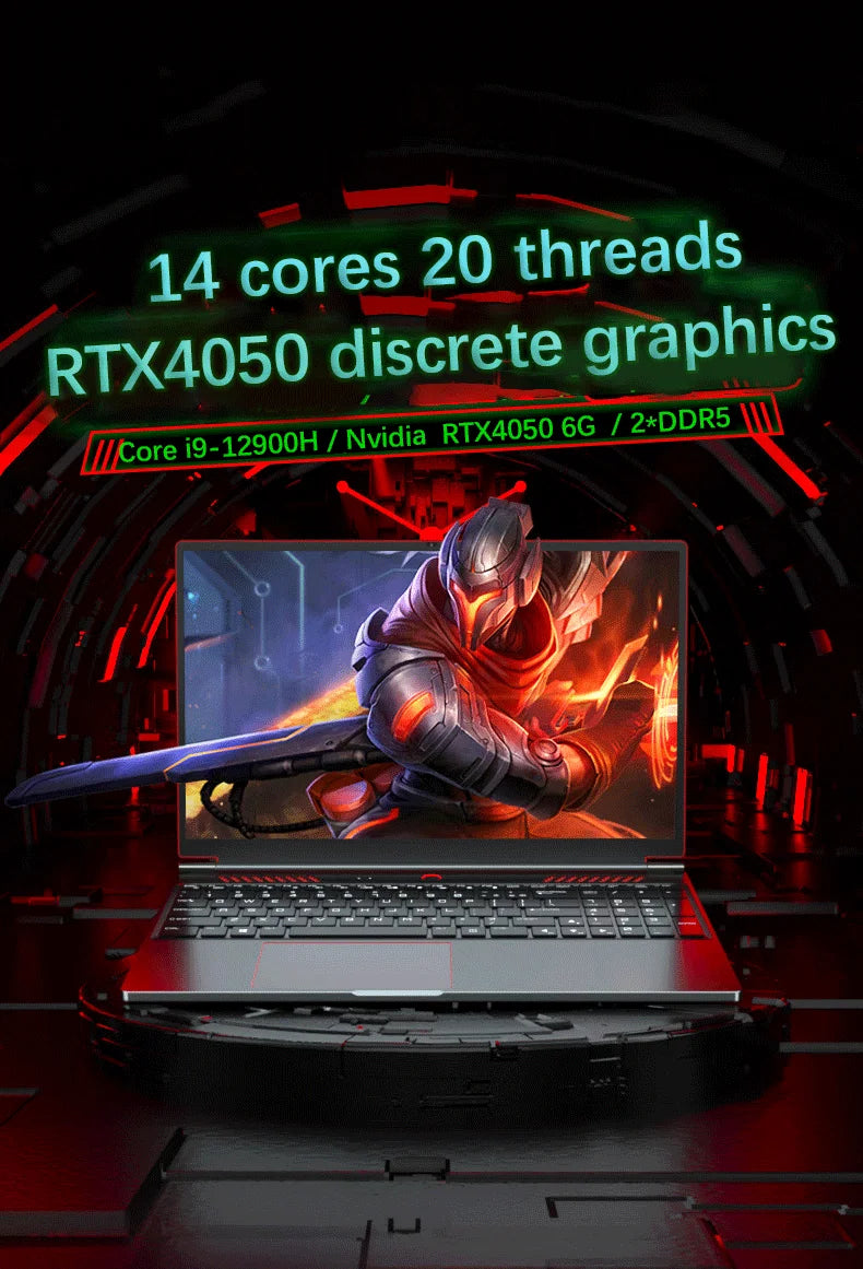 Notebook Gamer 16,1" Intel i9 RTX 4050 – 64GB 4TB SSD
