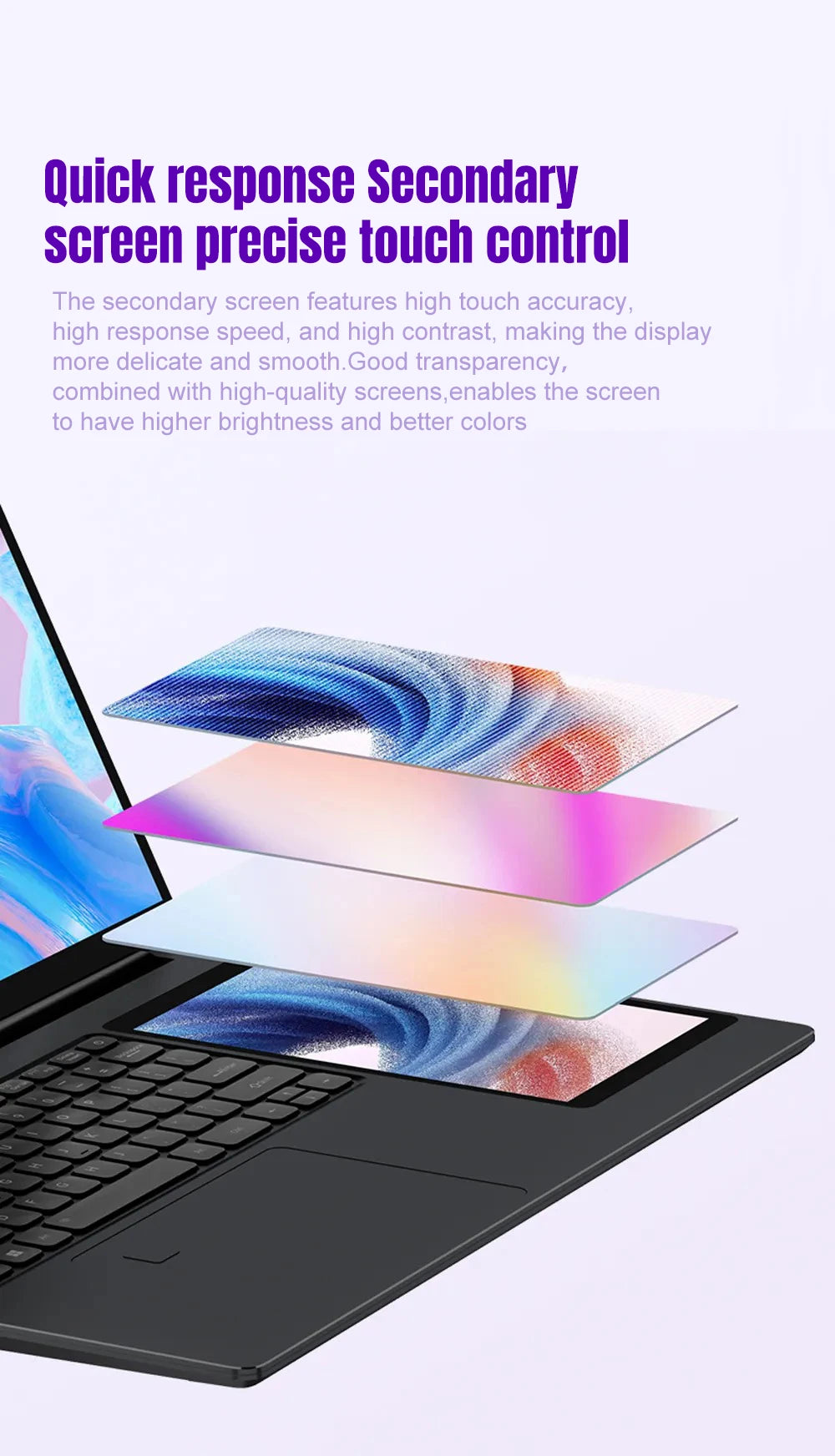 Notebook Intel CRELANDER laptop 15.6" +7" Touch Screen 32GB 1TB 16GB