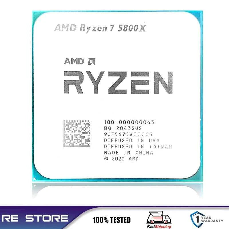 Processador AMD Ryzen 7 R7 5800X 3.8GHz 8-Core China Mainland