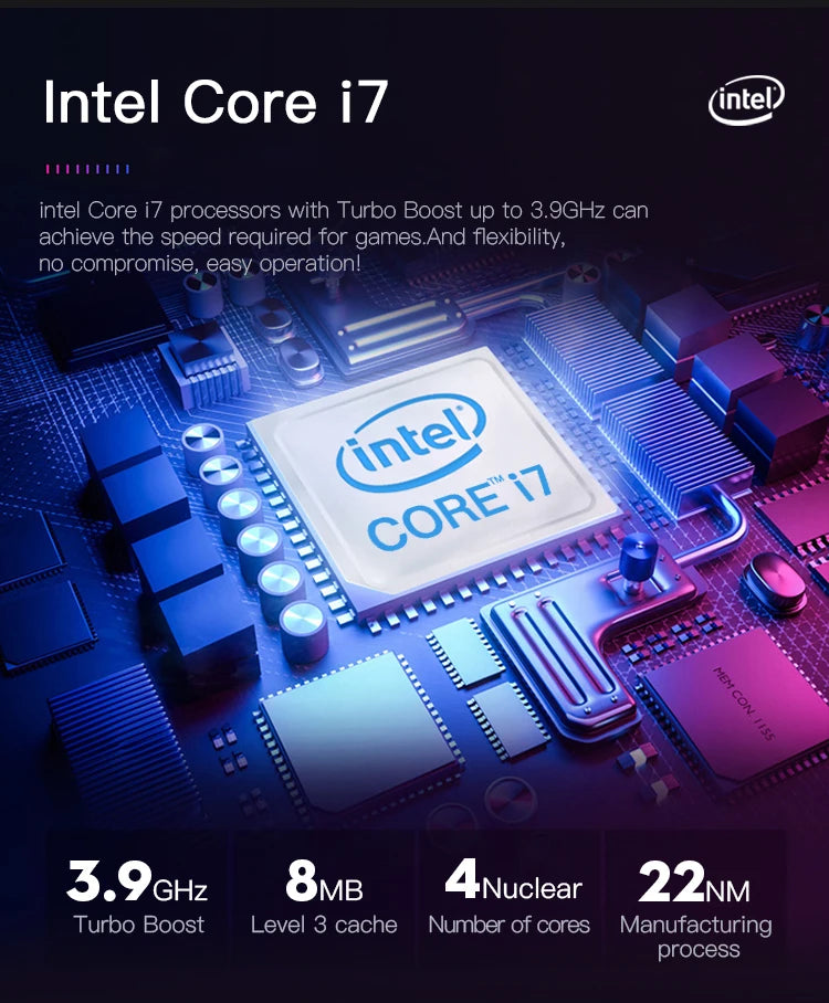 Memória RAM AOTESIER PC Gaming With Core i7 8GB 16GB 3200MB DDR3 I7